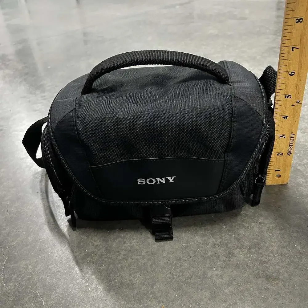 Sony Camera Shoulder Bag Black Padded Carrying Case